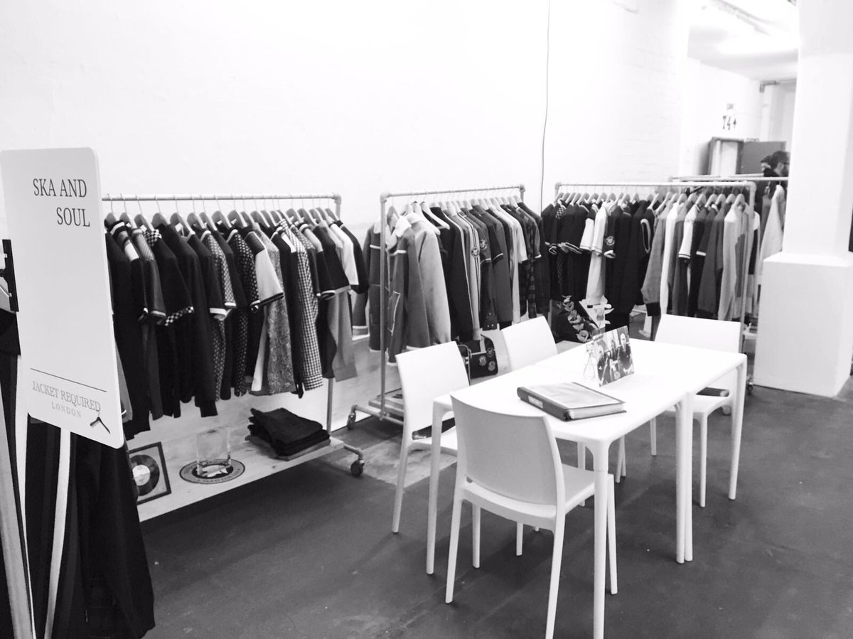 SkaandSoul's tweet photo. AW/2017 range launch at Jacket Required London #jacketreqd #jacketrequired #skaandsoul #Trojan #TrojanRecords #WiganCasino #NorthernSoul https://t.co/aN5ZEBnxbH