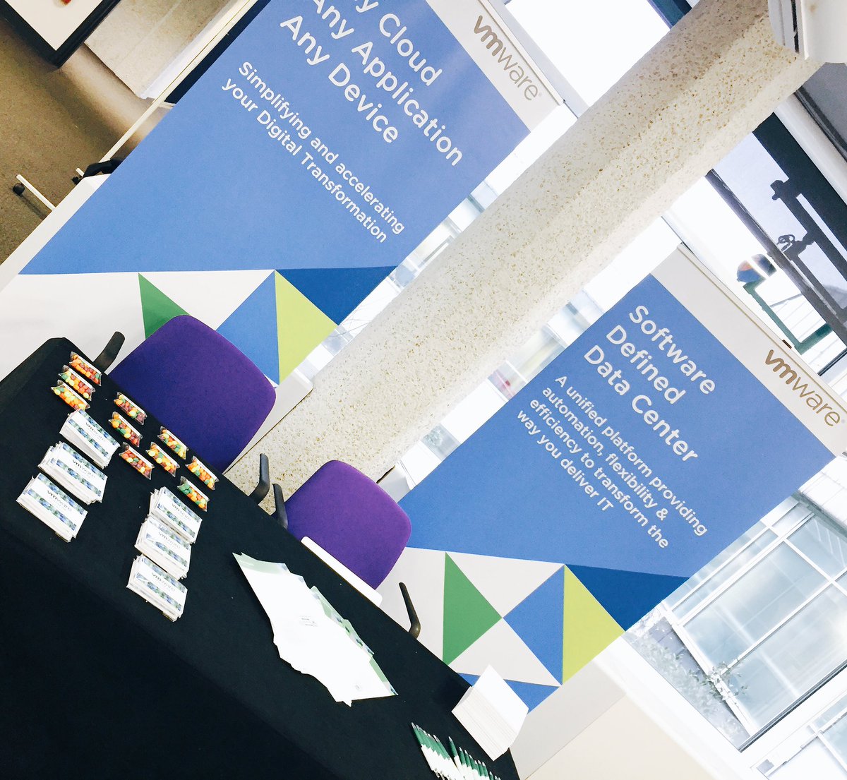 devanintech's tweet photo. VMware is at #GovICT Visit our stand or catch one of our breakouts:11.55 & 1.55 with @edhoppitt & @RikMunro #cloudfreedom #cloudcontrol ☁️ https://t.co/s1hrwl28Ix