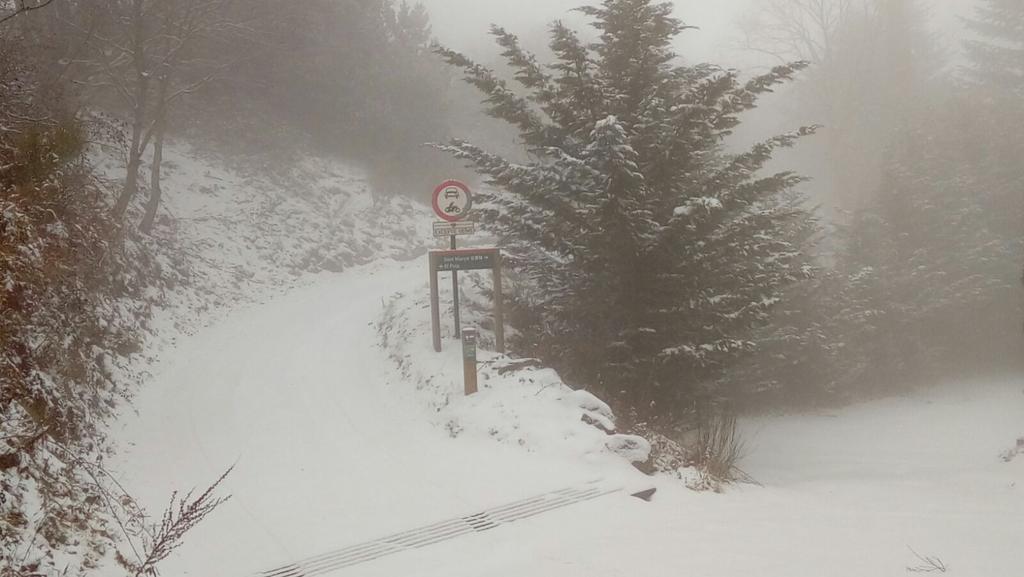 muntanyaimeteo's tweet photo. En directe des de @Santmarsal28 al Montseny, i segueix nevant i augmentant amb intensitat: https://t.co/aGiCrGekYP https://t.co/SElZIAsLFx