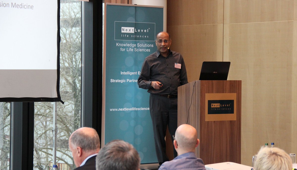 NextLevelPharma's tweet photo. Chinnappa Kodira, GE Global Research, on integrated #data analysis of multi-omics data at #LSDATA Forum by #NLLS https://t.co/M4CCKelOMg