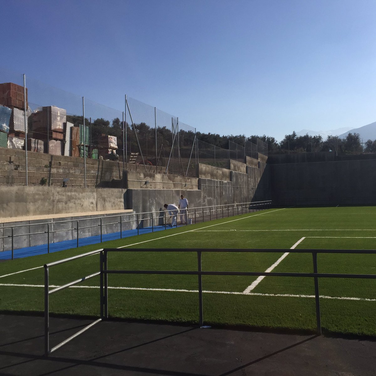 AytodeBedmar's tweet photo. Así se encuentran las obras del campo de fútbol 7 a pocos días de su finalización para el disfrute de nuestr@s vecin@s #deporte #fútbol https://t.co/ycFLJffgIR