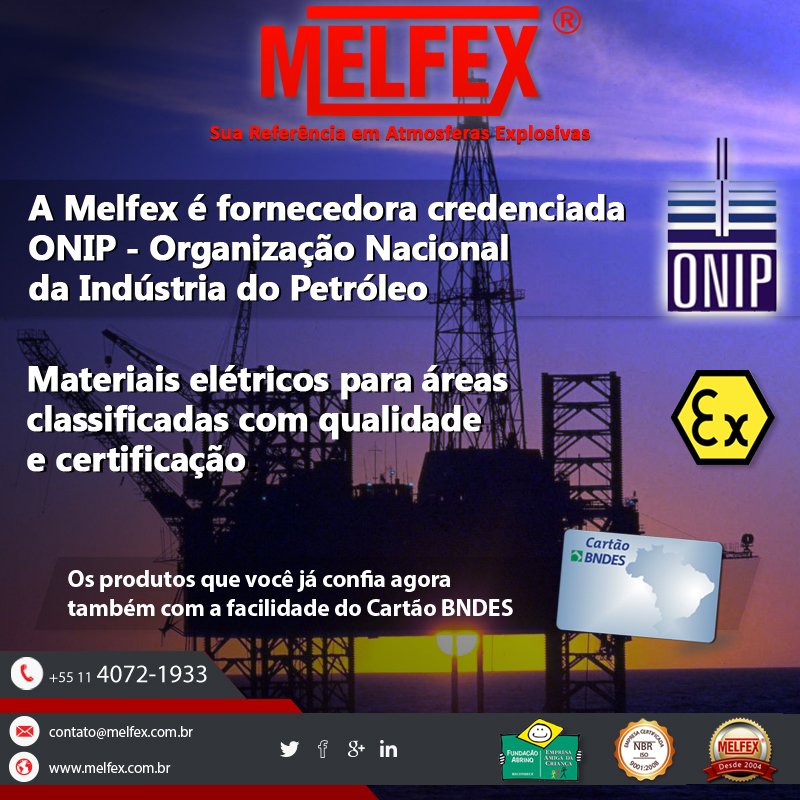 Melfex_ex's tweet photo. A Melfex é fornecedora credenciada para empresas de petróleo. Compromisso com a qualidade e melhoria contínua dos nossos processos. #melfex https://t.co/IZK5w4iR0j