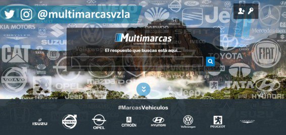 multimarcasvzla's tweet photo. Conozca el nuevo sistema web de comercialización para tu vehículo multimarcas. com.ve https://t.co/jwexef0mHp