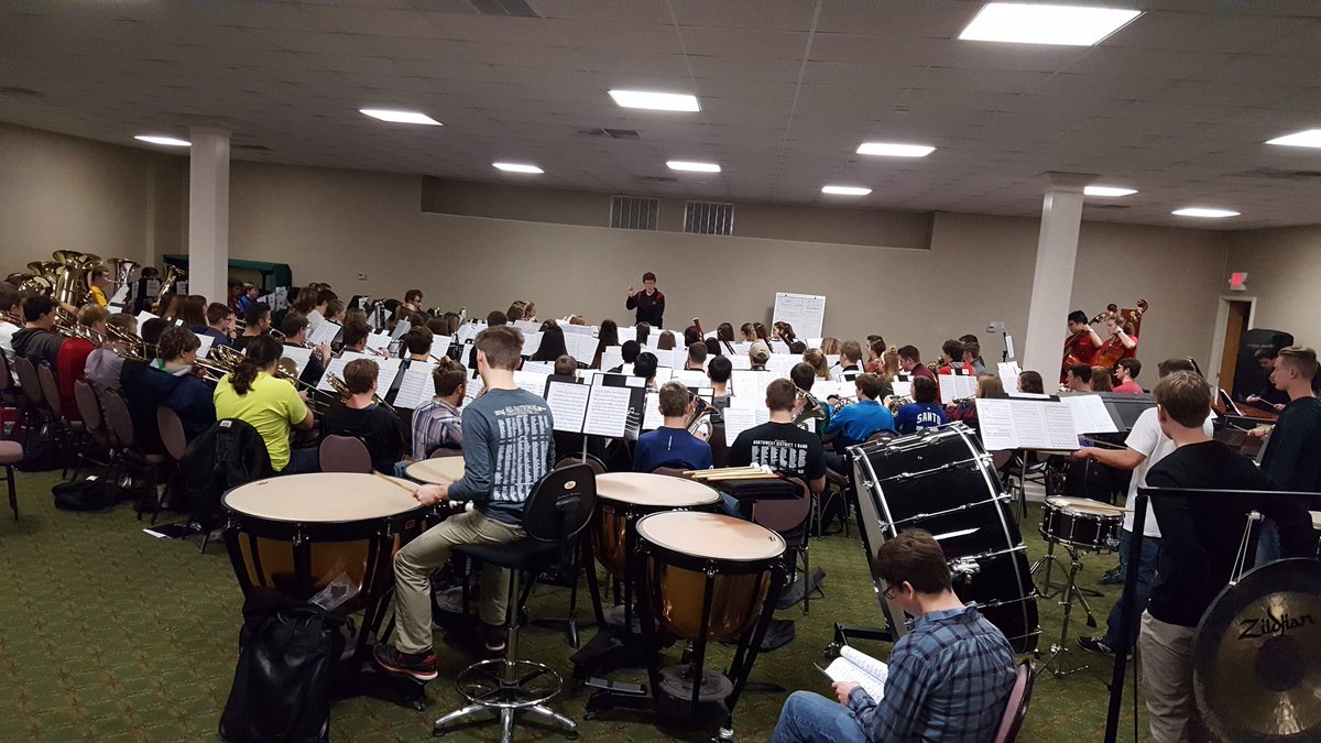 CapeCentralBand's tweet photo. Hey @We_Are_CT the MO All State band started their first rehearsal, and they sound UH-MAZING! (see Jeffrey Bittle?) https://t.co/1H4vUsmJYb