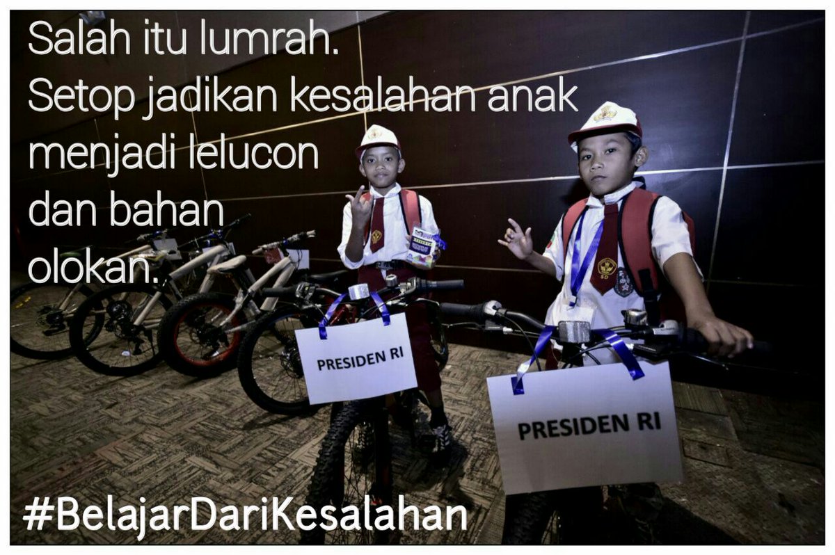 KSPgoid's tweet photo. Salah itu lumrah. Jangan ditertawakan. Jangan di-'bully'. #BelajarDariKesalahan https://t.co/HXRy1LE3xn