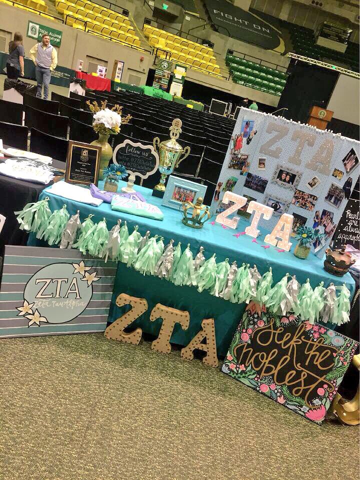 ZTAThetaTheta's tweet photo. #ATU21 #TOFT17 Be sure and stop to visit us and learn more about why you should #gogreek !! 💗 https://t.co/2uCQjFx4Nm