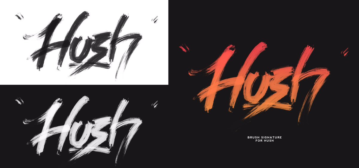 Steelogy's tweet image. Brush signature for @HushMatee