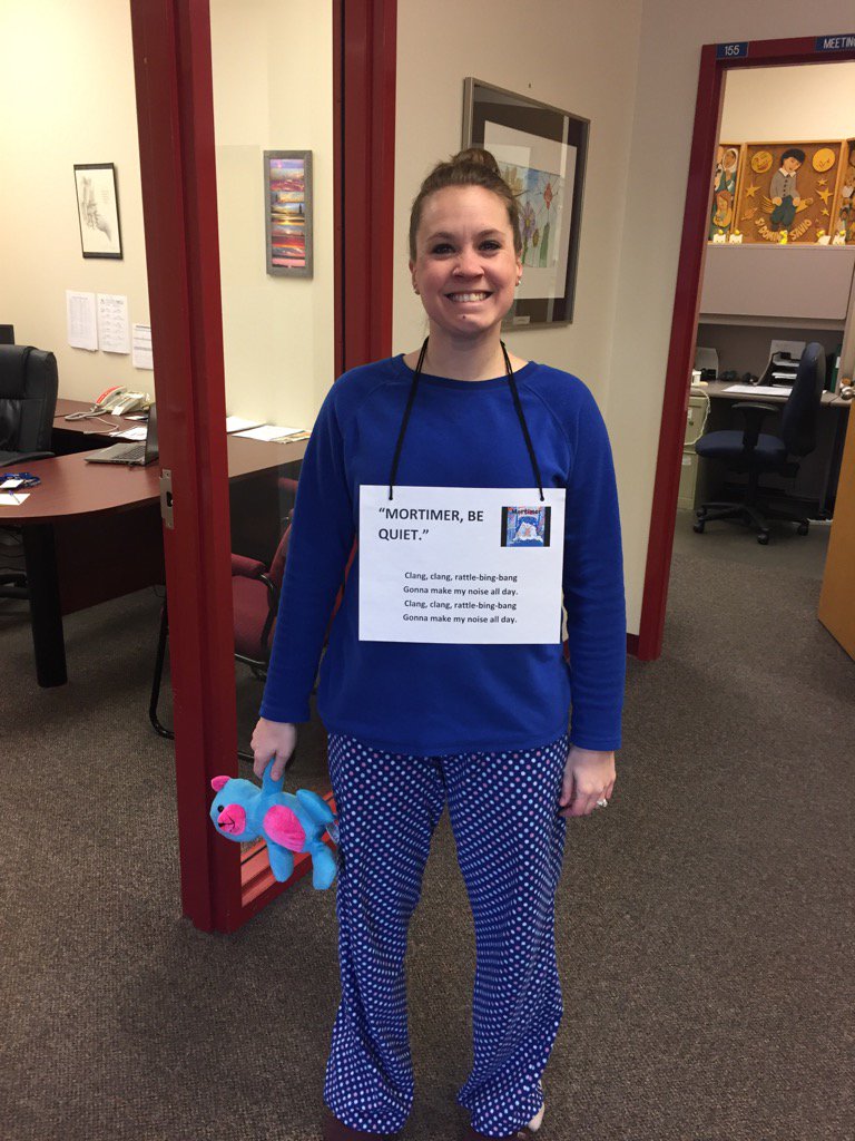 stdominic_ccsd's tweet photo. Mortimer! Be quiet! But have fun on Book Character Day @joelle_marshall @CCSD_edu @MaryleeAng https://t.co/xfq2RnRURU