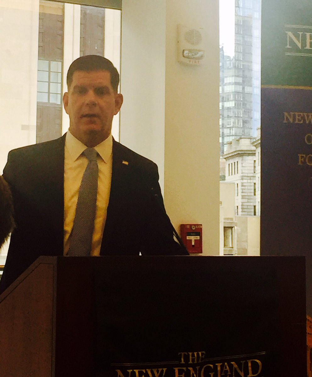 IrelandBoston's tweet photo. Boston "won't turn our back on immigrant families" @marty_walsh tells @NECouncil highlighting great econ &amp; social contribution of immigrants https://t.co/9OYtdpbmmk