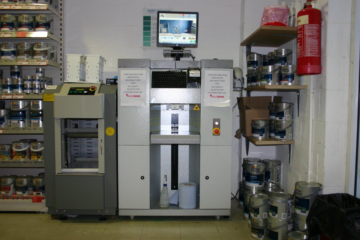 BuildbaseOakham's tweet image. Come down to @BuildbaseOakham and see our brand new paint machine!
We can now match any dulux range colour and mix any size up to 10litres.