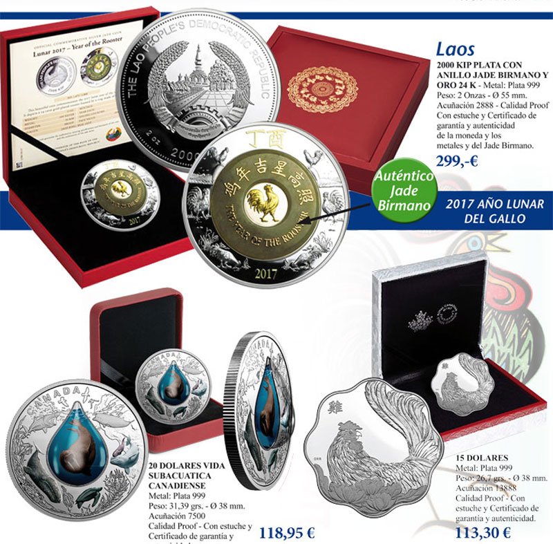 LamasBolano's tweet photo. NOVEDADES MONEDAS Enero 2017 - NEW COINS January 2017 :D
Shop: https://t.co/qOzWNmLvyW @lamasbolano @Monnaieroyale #laos #Canada #coins https://t.co/y0VXonRVLe