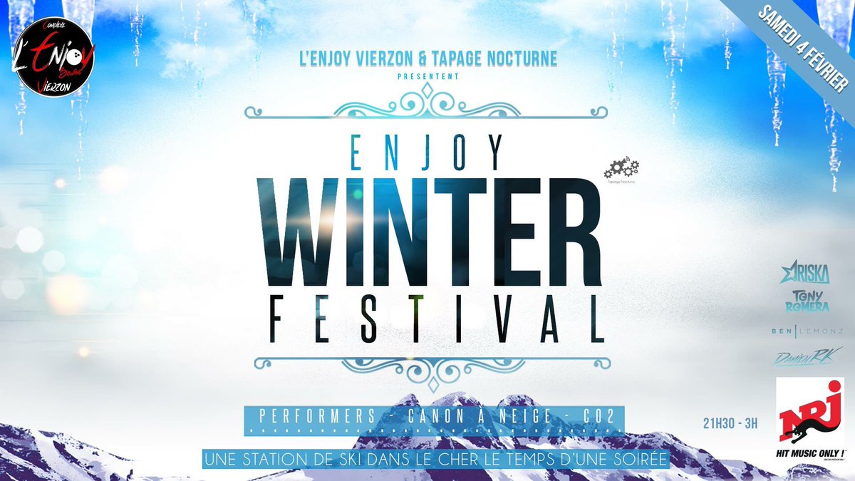 cebvierzon's tweet photo. Le premier Festival Winter du Cher !
04/02/2017 ❄️❄️
#Performers #CanonÀNeige #Dj #Vierzon #Cher #Sologne #Berry #Enjoy https://t.co/7SeeHRRvwV