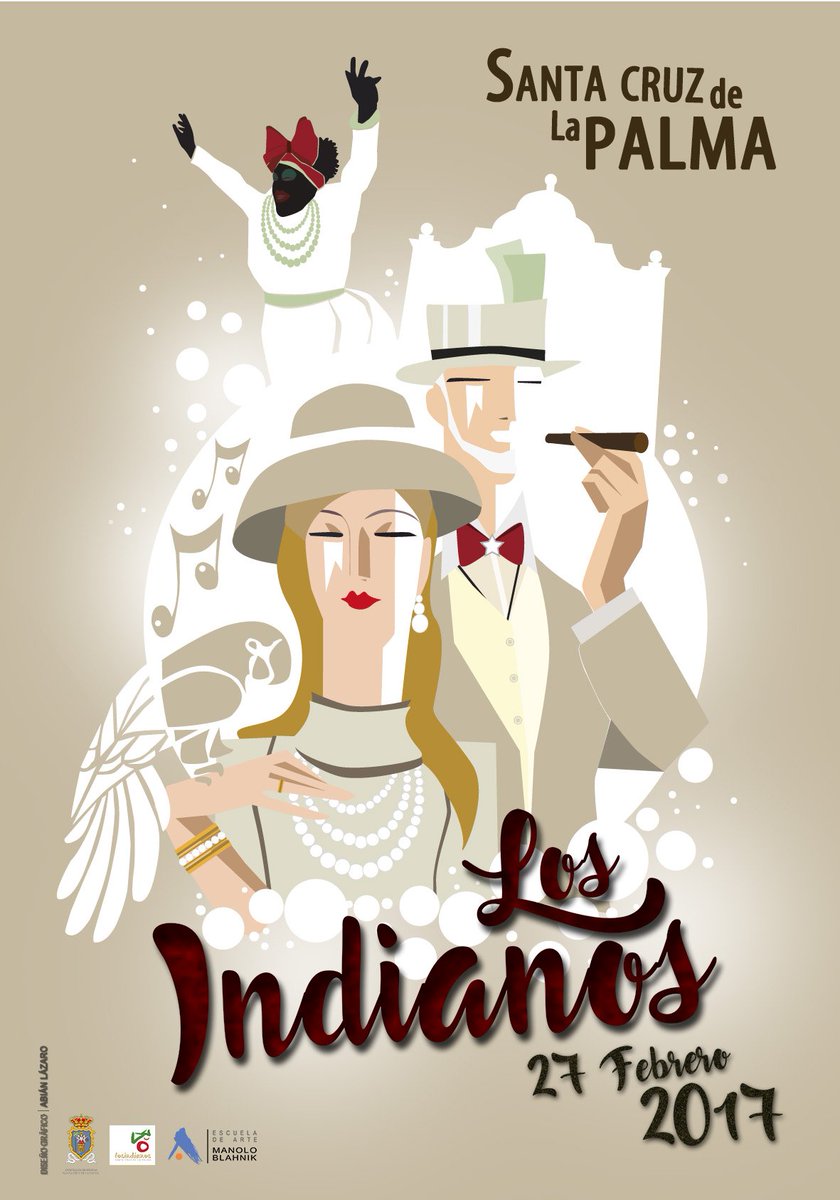 LosIndianos's tweet photo. Ya está aquí!!! ya tenemos cartel para #LosIndianos #LosIndianos2017 @sclapalma #LaPalma #Canarias #carnaval https://t.co/t1g9AdnEfI