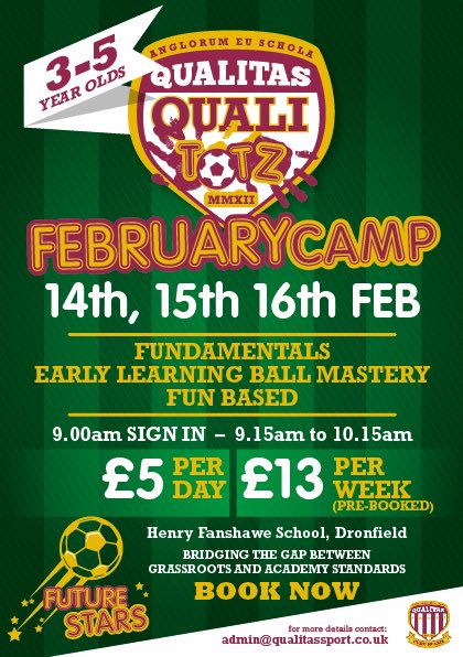 Places are filling up fast on our camps! Limited availability book your child's place now! #SheffieldIsSuper #Qualitas #HalfTermCamps