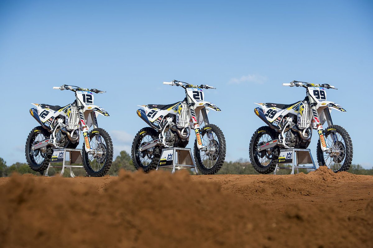 Rockstar Energy Husqvarn Factory Racing squad of <a href="/GautierPaulin/">Gautier Paulin</a> Max Nagl &amp; <a href="/MaxAnstie/">Max Anstie</a> set for 2017 <a href="/mxgp/">MXGP</a> campaign #RockstarHusky #OneTeam