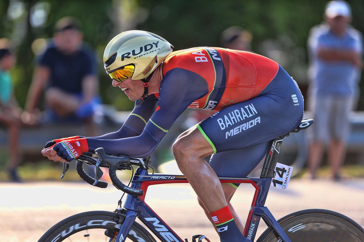 RudyProjectFr's tweet photo. Première #victoire pour le team @Bahrain_Merida à la @vueltasanjuanok #VueltaSJ avec le #casque #Wing57 de #RudyProject @ramunas88 https://t.co/rmJCXnt4aO