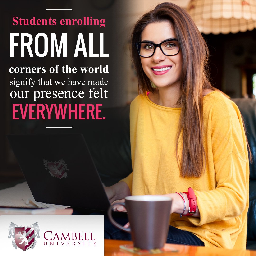 CambellUnivers1's tweet photo. Cambell University is a fully accredited online, distance learning university.
https://t.co/umbO5epauB https://t.co/iwYqvKBQ7U