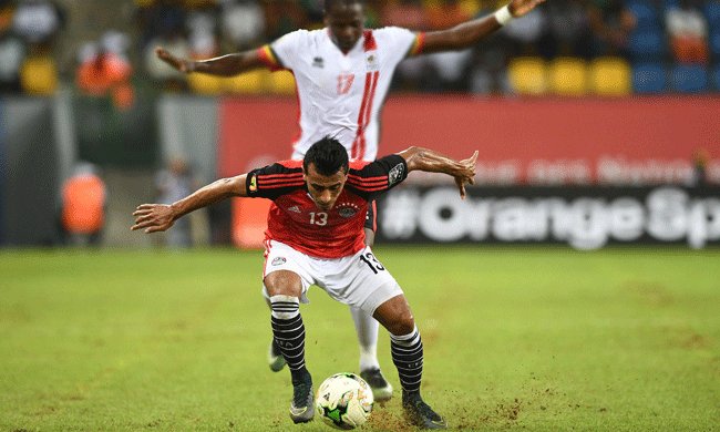 ahramonline's tweet photo. Egypt left-back Abdel-Shafi boosts squad ahead of Morocco clash #AFCON2017 #CAN2016  https://t.co/fuTqQKbGSY https://t.co/xsrR7ZtLm2