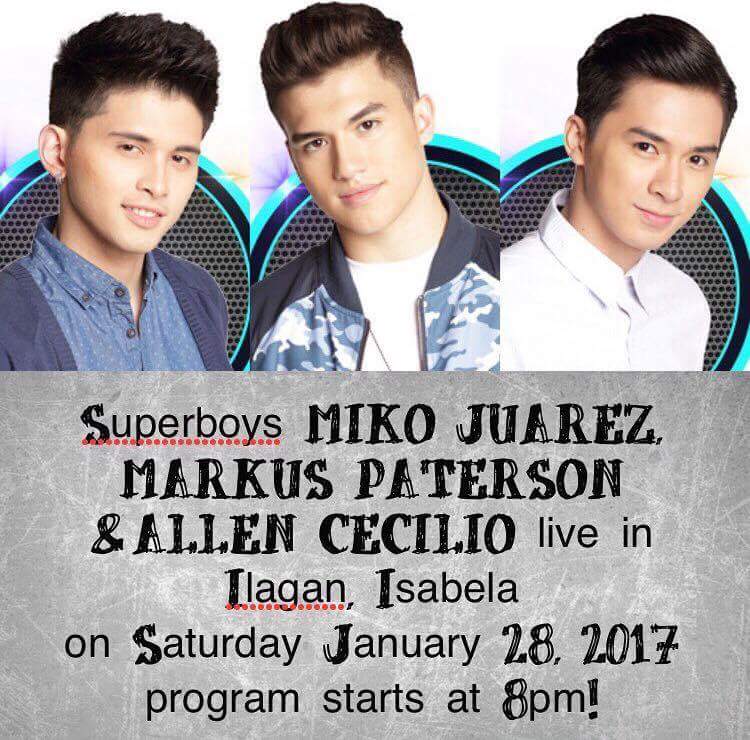 MikoJuarez_Cebu's tweet photo. Makisaya na kasama sina @boyband_miko @Boyband_Allen @_markuspaterson sa Ilagan Isabela! 😊😘😉 https://t.co/dVpr9PMudz