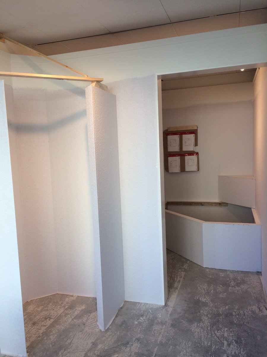 Verbouwing herinrichting showroom <a href="/RKB_Ede/">Raab Karcher</a> krijgt vorm en "kleur" - in Q2 helemaal klaar #projectshowroom