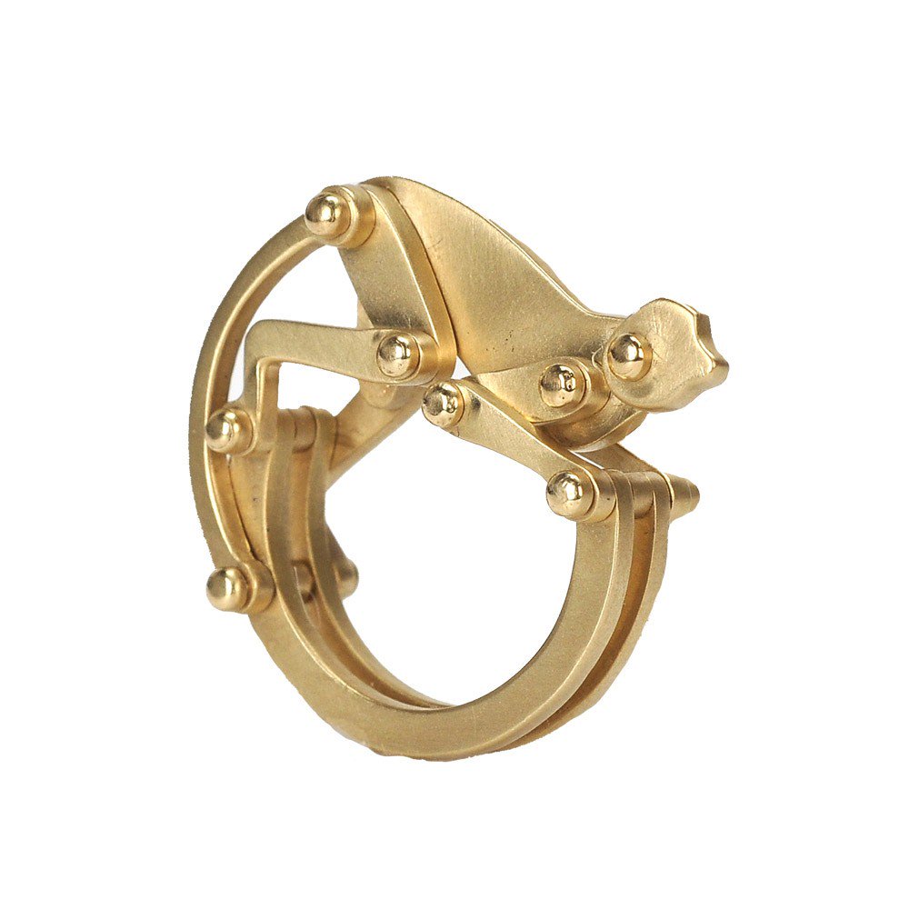 ivandenbos's tweet photo. #Jewellery=mastering technique: engineered mechanics of movable parts in a playful Monkey Ring by #MarcAlary https://t.co/Q9QJfmwbQ3
