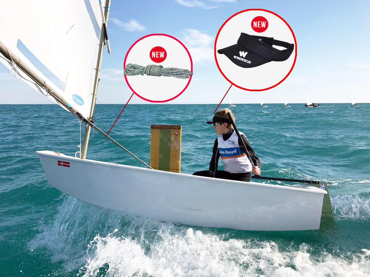 optiparts's tweet photo. Practice day Torrevieja (Optimist Trophy Torrevieja) NED Opti team! With the new Pro-line mainsheet &amp; Windesign visor! @rcntorrevieja https://t.co/NIBwNyTqN7