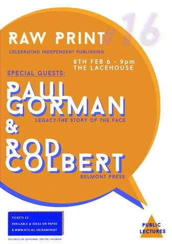 .<a href="/Raw_Print/">Raw Print</a> will be hosting <a href="/PJGorman/">Paul Gorman (he/him)</a> &amp; <a href="/BelmontPress/">Belmont Press</a> at the <a href="/thelacehouse/">The Lacehouse</a> on 8 Feb! Tickets available > ow.ly/ZQJD308mLTi