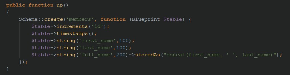 Laravel_Tips's tweet image. Mysql generated columns allow you to create columns based on your data and complex sql expressions, as always laravel as you covered.