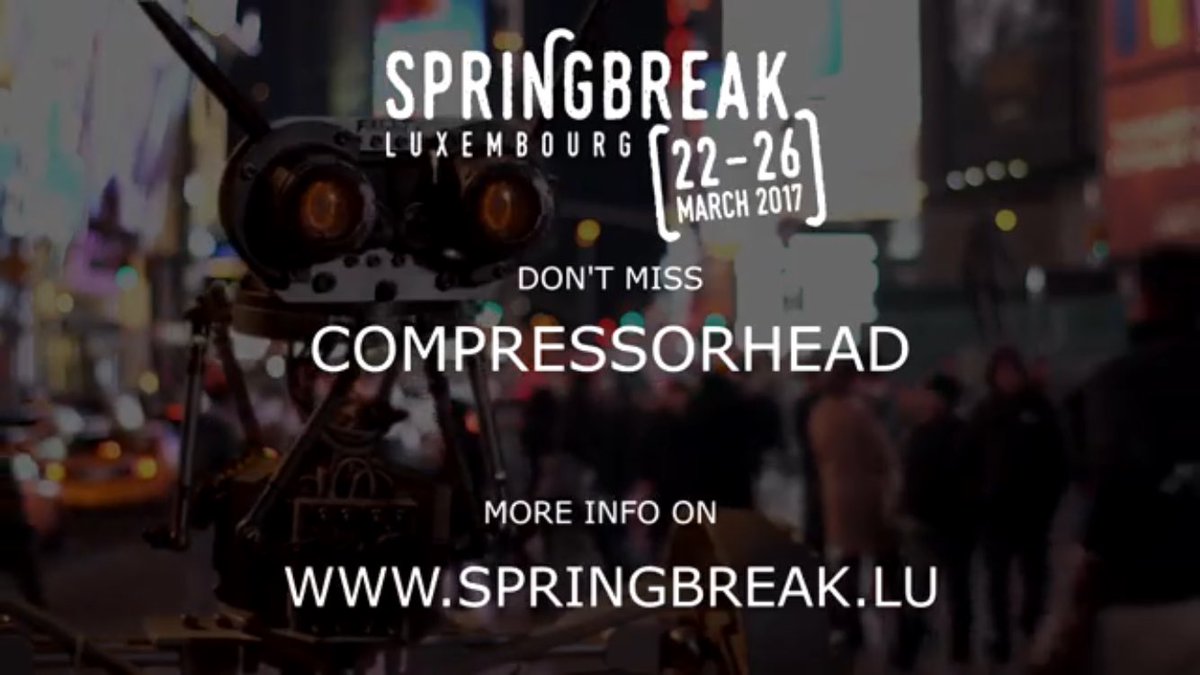 PascalBertaux's tweet photo. #Compressorhead le groupe rock composé par des robots @ #SpringbreakLuxembourg! #Luxexpo #Luxembourg #Event https://t.co/WS9BT4NfVj https://t.co/fGr5QR0T3e