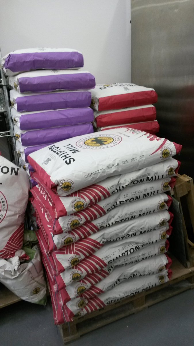 Thanks @ShiptonMill delivery of quality flour on time as usual. The bread is only as good as the ingredients. #RealBread