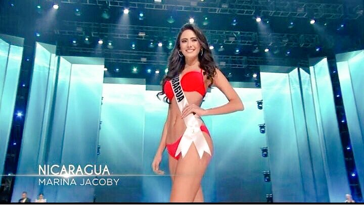 OhVosTV's tweet photo. La disciplina en su país #Nicaragua tiene su recompensa en #MissUniverse @marinajacoby mostró sus atributos @VOSTV https://t.co/FXcFPXPmqT