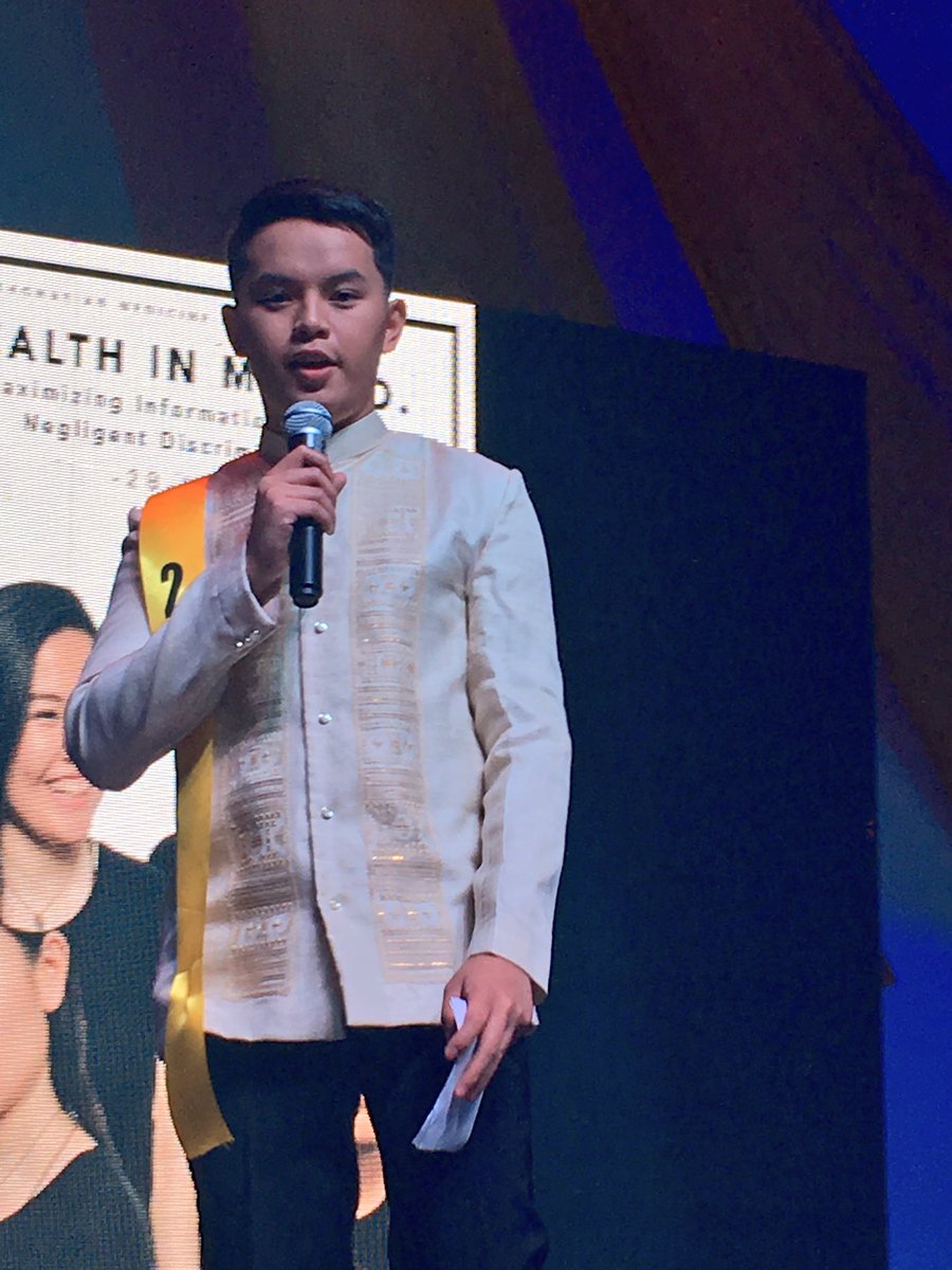 Bmed2019's tweet photo. Casper Ferrer &amp; Mica Chua with their advocacy "Health in M.I.N.D." #TMA2016 #wheninB #BMed2019 https://t.co/yOgfG99yd0