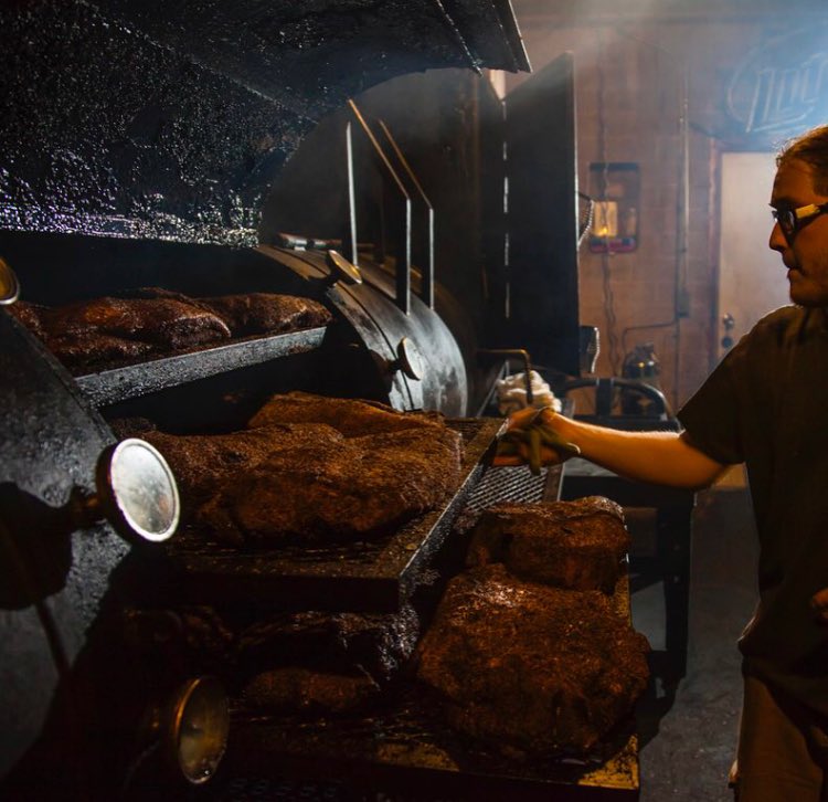 StilesSwitchBBQ's tweet photo. The count. Pitmaster #AndyStapp with the brisket roll call. #Austin #BBQ #TexasBBQ #StilesSwitchBBQ #Brisket https://t.co/GuM0HLt1ZC