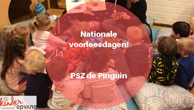 De nationale #voorleesdagen zijn gestart! De peuters van #PSZ de Pinguin kwamen in pyjama naar het voorleesontbijt! #Kinderopvang