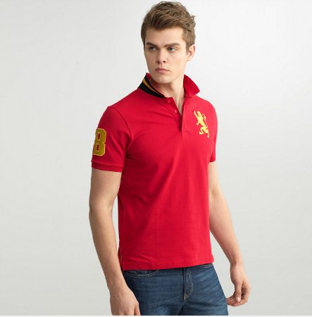 lion logo polo shirt