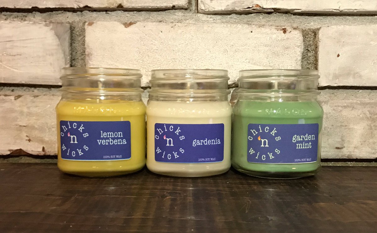 chicksnwicks's tweet photo. getting a head start on some spring scents!  which scents do y'all want to see?  
#soywax #candles #handpoured #spring #scents #shoplocal https://t.co/DFsh6Ot1rz