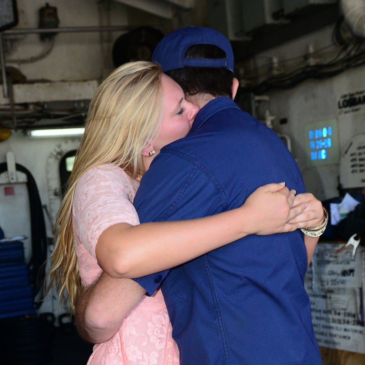 USCG's tweet photo. Even when miles separate us, our spouses are never far from our minds. Thank you for all you do while we're away! #NationalSpousesDay https://t.co/oTHGxzLR7R