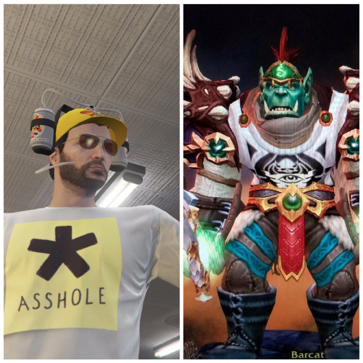 SiXFeetGaming's tweet photo. You vs. The guy she told you not to worry about #GTAOnline #worldofwarcraft  #happythursday https://t.co/PRZNe1ClYa