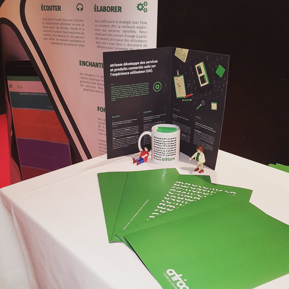 Atrioom_agency's tweet photo. Nous sommes prêt pour l'événement @EPA_Marseille @AMFrenchTech #innovation à #marseille avec @AppliVirado #SuperDesign #designthinking https://t.co/SvBt9Oubaf
