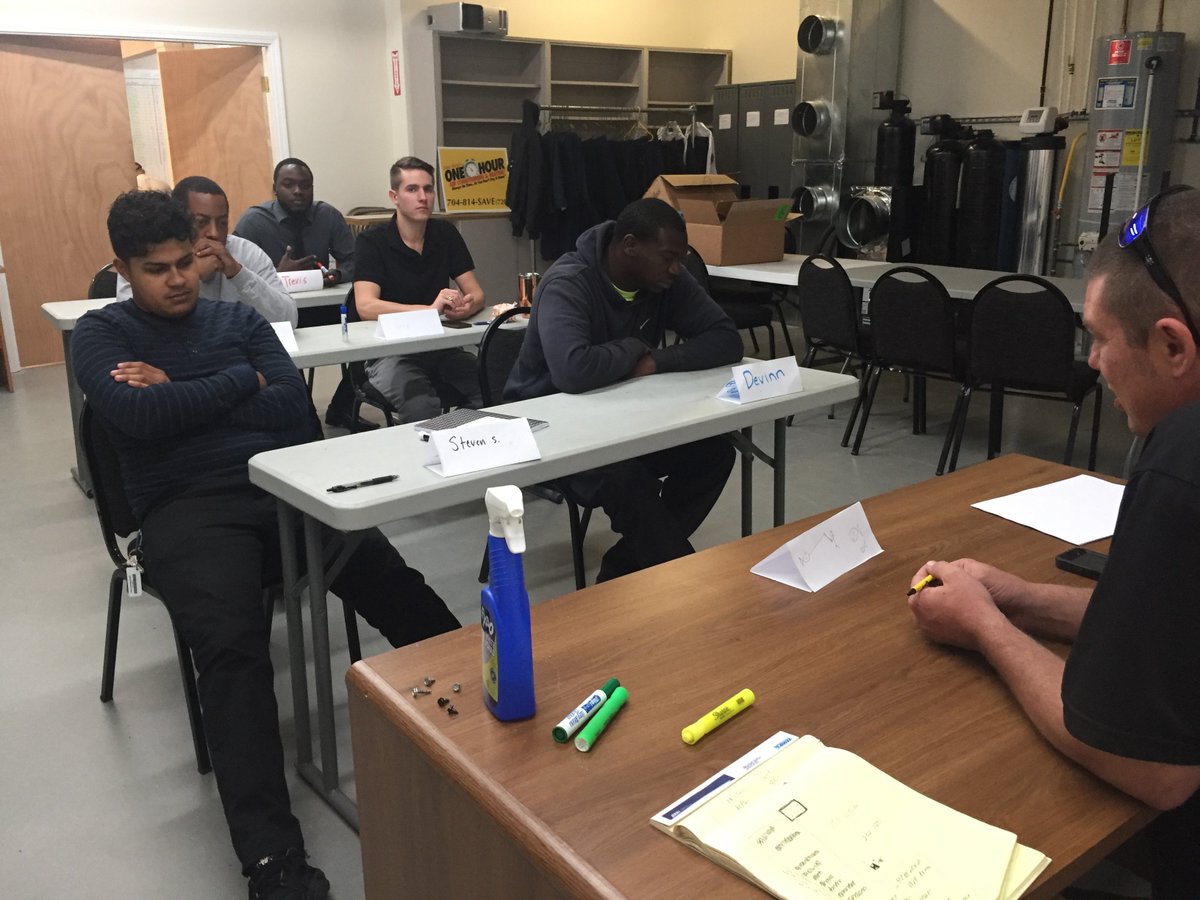 Throwback to the first day of our HVAC school last year!