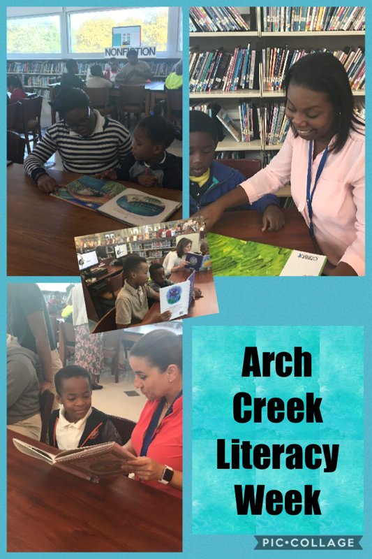 arch_creek's tweet photo. Celebrating Literacy Week  @arch_creek. Cross-grade level reading buddies. @MDCPSREADING @MiamiSup @NROSup https://t.co/UATJsCchEz