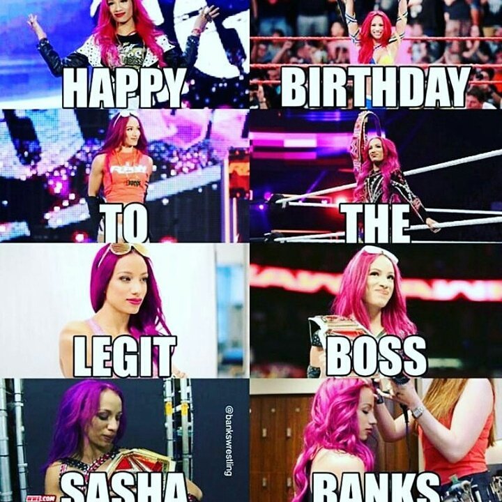 legitboss4ever's tweet photo. Happy Birthday boss  i love you so much @SashaBanksWWE @SashaBanksWWE #sashabanks #Birthday https://t.co/gr4YCsSAQP
