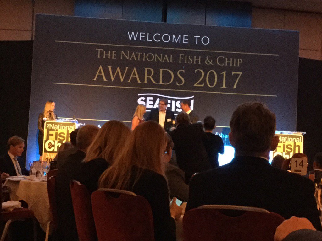 Having a great day out guests of <a href="/KFELtd/">KFE</a> @FishnChipAwards #fishandchipawards