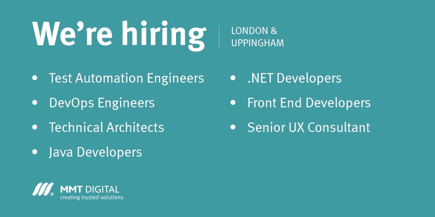 MMT_Digital's tweet image. Want to join an award-winning #digital agency? We're #hiring! See more at mmtdigital.co.uk/careers