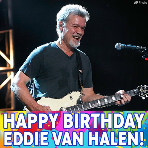 Happy birthday, Eddie Van Halen! 