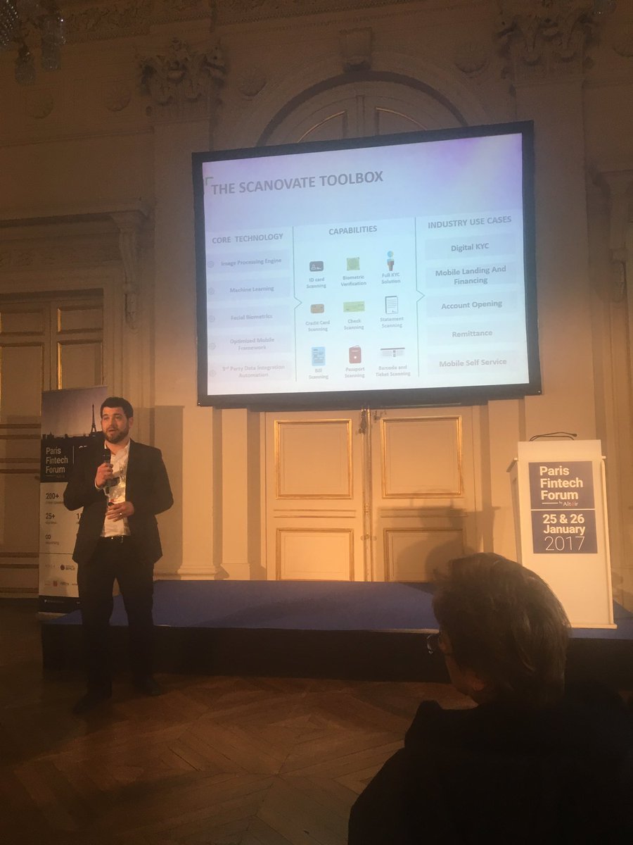 Great to see #regtech #compliance optimisation from @scanovate pitching @ #PFF17