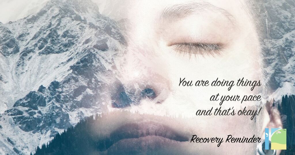 EDRSnationwide's tweet photo. You are doing things at your pace, and that's okay.
#recoveryreminder https://t.co/gCeb2rc2zR