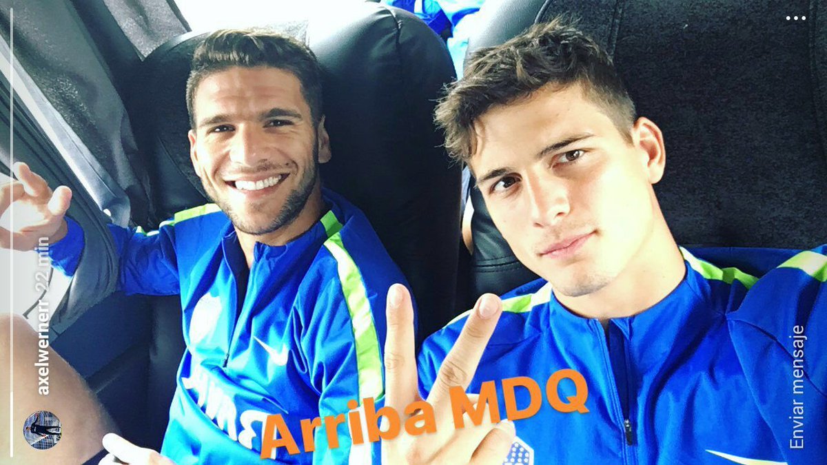 #Pretemporada2016 Axel Werner junto a Lisandro Magallán durante esta mañana.