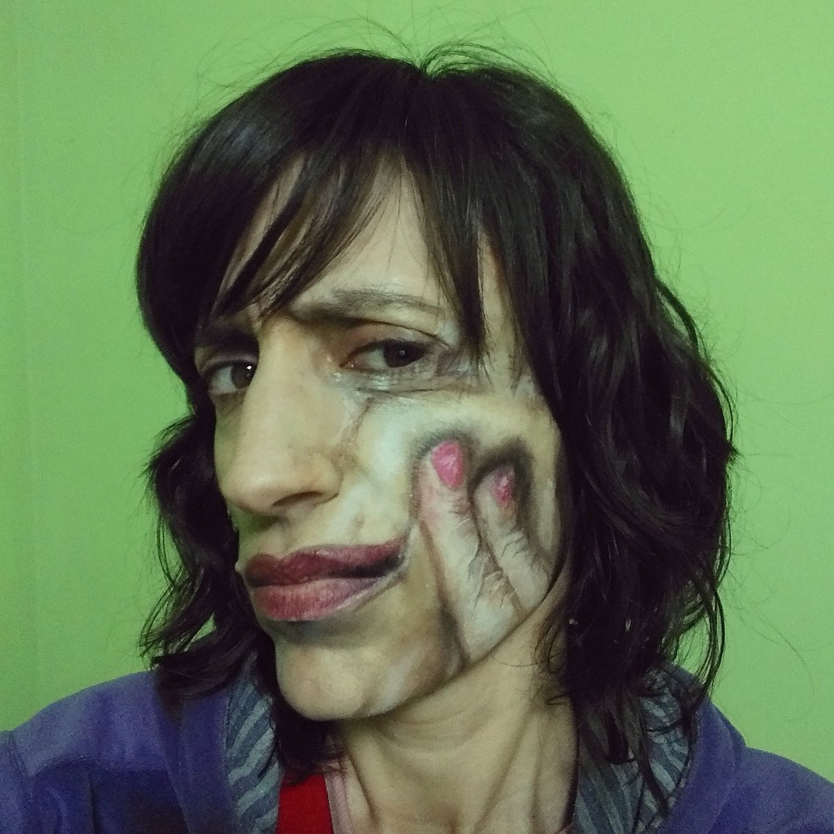 FunPlanetParty's tweet photo. #cararara #rareface #pinturarealista #realisticpainting #3dpainting #maquillaje3d #3dmakeup #3dart #arte3d #maquillajedivertido#funnymakeup https://t.co/BvQVlXVUs4