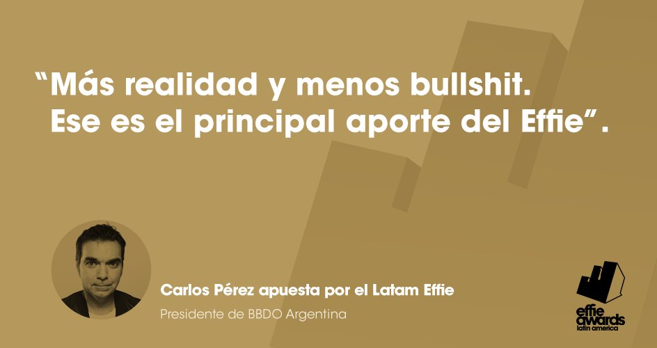 Carlos Pérez, presiente de #BBDO #Argentina y su visión de los #Latam #Effies: goo.gl/aiKbDW